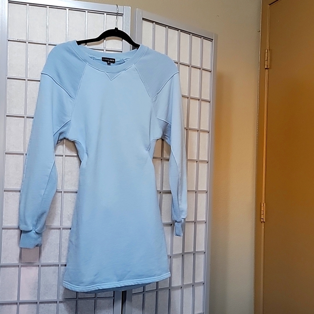 Long Sleeve Blue Dress